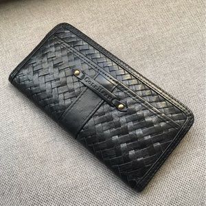 Cole Haan Black Village Weave Wallet